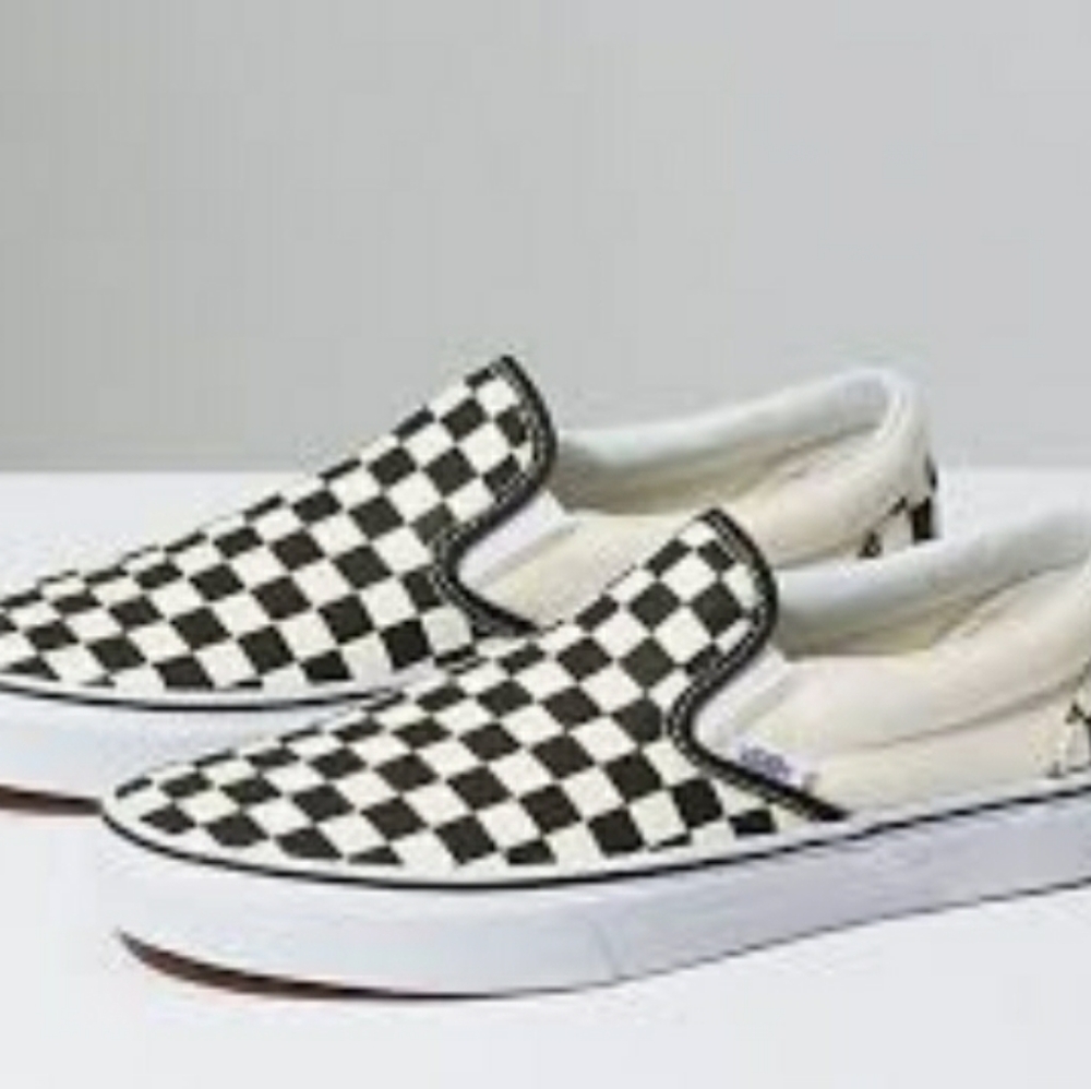 Van's Checkerboard Slip On Shoes